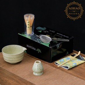 AOHAO Matcha whisk 말차도구 2/4/7 PCS 세트 차선, 1개, 그린