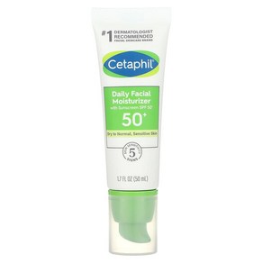 Cetaphil 데일리 페이셜 모이스처라이저 SPF 50 17fl oz50ml, 1개, 50ml