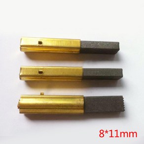 호환 2 개/ 8x11mm 모터 카본 브러쉬 진공 청소기용 구리 슬리브 전동 공구, 2개