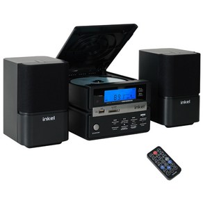 인켈 올인원 블루투스 스피커 미니 컴포넌트 분리형 오디오, IK-CP250MC, 블랙