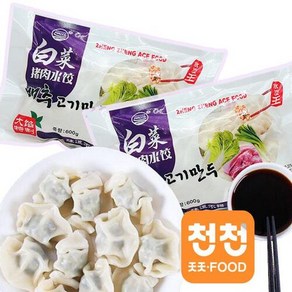 배추 돼지고기소 물만두 600g 짜리 2봉지, 2개