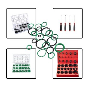 고무오링 고무링 오일링 내열 패킹 NBR 블랙 그린 오링플러 오링제거 4종 택1, 3.고무오링 그린 270pcs, 1개