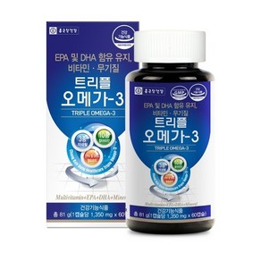 종근당건강 트리플 오메가3 1 350mg x 60캡슐, 60정, 1개