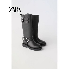 ZARA 자라 버클 미들 롱 부츠