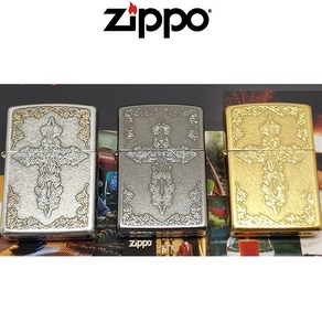 ZIPPO 지포 Antique CROSS 오일 라이터 USA 앤틱 크로스 십자가 한강사