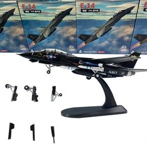 WLTK1/100 미 F-14 톰캣 F14 시스터즈 VX-4 중대합금 완제품 항공기 모형, 록히드 F-14 톰캣 날개 VX-4