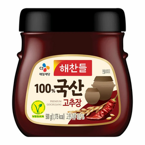 해찬들 모든 원재료가 100% 국산고추장, 500g, 3개