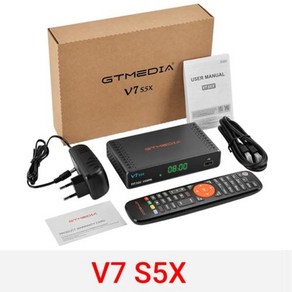 TV수신카드 GTMEDIA 위성 리시버 DVBS2X S2S 풀 HD 1080P H265 셋톱 박스 지지대 USB 와이파이 디지털 수신기 V7S5X