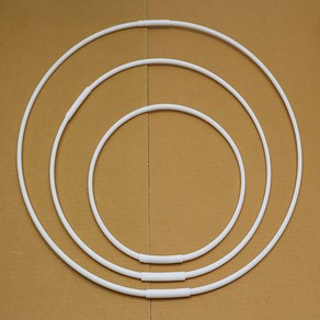 연결식 pvc 6mm 파이프 24~90cm 서클 오링 후프 원형 마크라메 드림캐처, 75~90cm(파이프4+연결4)