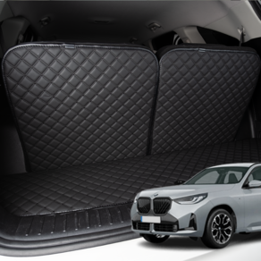 카위크 BMW 더뉴 X3 풀체인지 트렁크매트 차박, 블랙&레드스티치, 더 뉴 X3 (G45) (24.11~)