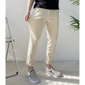 몽키 5colo [M-3XL] 남자 소프트 마 린넨 일자핏 스판 밴딩팬츠