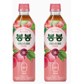 봉봉 아이스티 제로 복숭아, 24개, 500ml