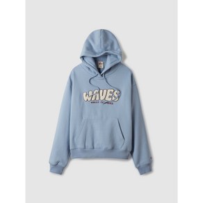 후아유 여성 Wave Boucle Patch Hoodie(Bushed) WHMHE4T21F