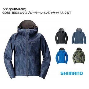 시마노(SHIMANO) 고어텍스 익스플로어 레인자켓 RA-01JT, 블랙