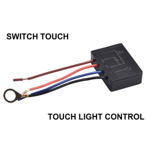 220V 터치 라이트 스위치 테이블 램프 조광기 제어 모듈 센서 EU 백열 램프와 호환 LED Sconces, 단일옵션, 1개