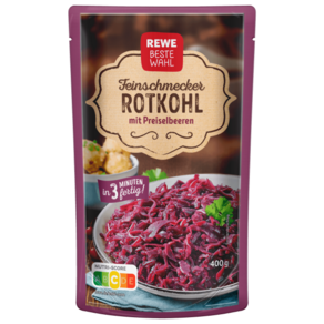 REWE Beste Wahl 베스트발 크랜베리 & 적양배추 절임, 1개, 400g