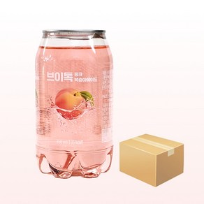 브이톡 핑크 복숭아에이드 350ml x 24캔 탄산음료, 24개