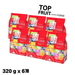 베트남 TOP FRUIT 젤리, 320g, 6개