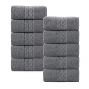 록신 명품 호텔수건 코마사 부드러운 고퀄리티 수건 GSM 200g 30수 10종세트, 10개, 소프트그레이