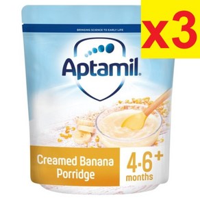 125g 3개 압타밀 크림드 바나나 포리지 4-6개월 이유식 Aptamil Ceamed Banana Poidge