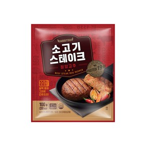 맛있소 소고기 스테이크 2종 1팩, 1개, 100g