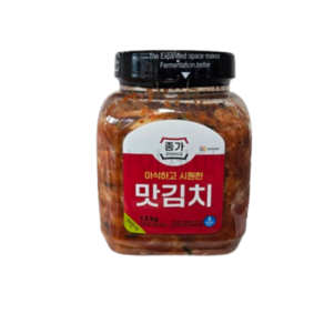 종가 아삭하고 시원한 맛김치 1.5KG 아이스팩 아이스박스포장