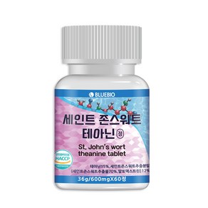 세인트 존스워트 테아닌 정 60정 600mg 세로토닌 영양제, 1개