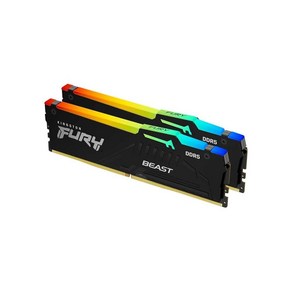 Kingston FURY Beast 16GB(2x8GB) 6000MT/s DDR5 CL36 RGB 데스크탑 메모리 키트 2개  적외선 동기화  AMD Expo  플러그 앤 플, 16GB (2x8GB), 1개