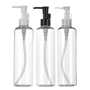 [용기] 오일펌프 용기 [묶음판매] 50ml ~ 300ml, 오일펌프 [2개묵음] 300ml투명/투명캡, 1개