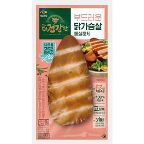 CJ제일제당 더건강한 닭가슴살 통살훈제 100g, 1개