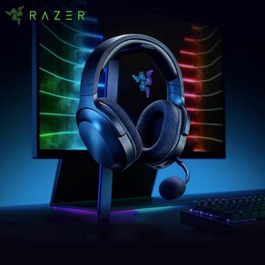 [CTK] RAZER 레이저 Baacuda 바라쿠다x게이밍 무선 헤드폰 헤드셋 plus 2.4G+블루투스, 블랙
