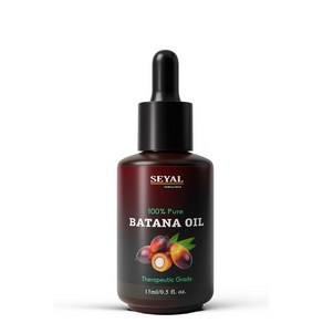 Seyal Batana 오일-머리카락 성장용 D Sebi Oganic 100% 순수 농축 오일 머리카락 및 피부 관리용 30ml, 1개, 15ml