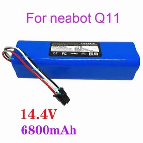 Neabot 로봇 진공 청소기용 리튬 배터리 Q11 14.4V 6800mAh 용량