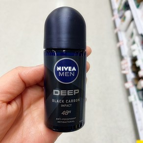 니베아 남성 딥 발한억제 데오드란트 롤온 50ml NIVEA MEN Deep Deodoant, 0, 1개, 50g