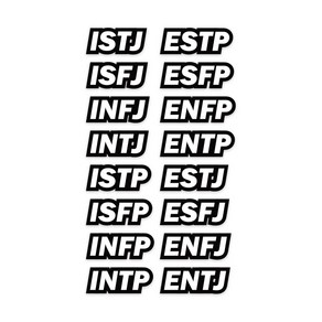 카르도 팩톡 카르도 팩톡 엣지 블루투스 데칼 스티커, ENFJ, 1개