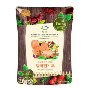 푸른들판 돈피 젤라틴 분말 가루 100% 파우더 식용 무설탕 젤리 푸딩 만들기 재료 gelatin powde, 1개, 500g