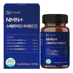 더건강드림 nmn 스페르미딘 피세틴 정 600mg, 1개, 120정