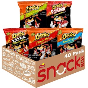 [미국직배송]치토스 매운맛 5종 모음 40팩x28.3g Cheetos Flamin' Hot Vaiety Pack, 28.3g, 1박스