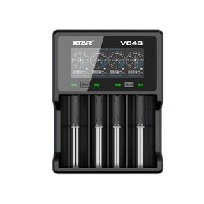 XTAR VC4S 리튬 급속 테스 충전 용량 멀티 건전지 충전기 방전 배터리, VC4SL충전기(4슬롯/방전용량), 1개