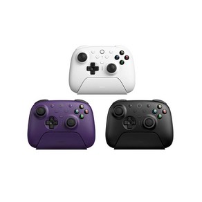 [CTK]<신상> 8bitdo 팔비또 오리온 얼티메이트2 무선 게임패드 컨트롤러 PC판 2세대 8Speed TMR트리거 RGB 충전패드포함, 화이트, 본품