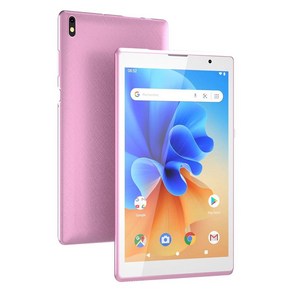 태블릿 안드로이드 태블릿 8인치 태블릿 4GB RAM 32GB ROM 지원 512GB 확장 컴퓨터 태블릿 PC 쿼드 코어 프로세서 IPS 터치 스크린 2+8MP 듀얼 카메, 핑크, 핑크