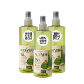 오가니아 착한 알로에 베라 젤미스트 98% 400g, 400ml, 3개