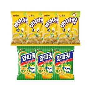 농심 바나나킥 75g x 4p + 양파링 84g 3p, 1세트