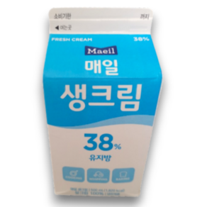 매일 생크림 38% 유지방, 6개, 500ml