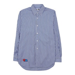 [꼼데가르송] [명품] 스트라이프 긴팔 셔츠 P1B026 BLUE WHITE STRIPES