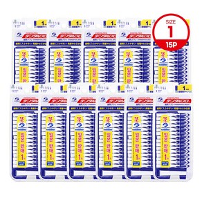 잭스 덴탈프로 치간칫솔 1단계 15p(sss) 0.7mm, 11개