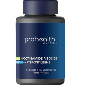 ProHealth NR + Pterostilbene. Promotes Longevity Energy and Healthy Aging. Protects Heart + Health.