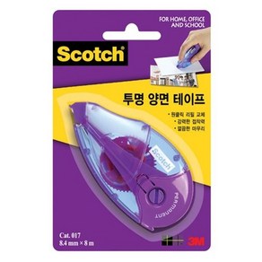 스카치 풀 테이프 8.4mm x 8m, 투명, 2개