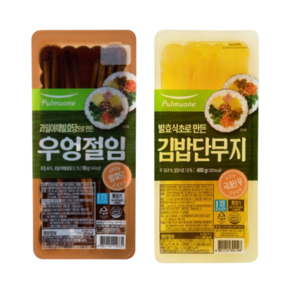 풀무원 김밥단무지 400g 1개+우엉절임 180g 1개, 1개