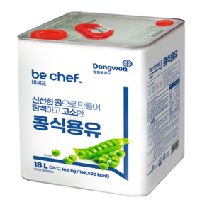 동원홈푸드 콩식용유, 1개, 18L